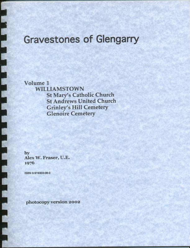 Gravestones of Glengarry v.1